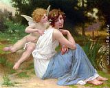 Guillaume Seignac Famous Paintings - Cupid and Psyche
